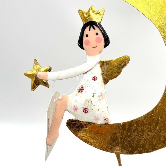 1 Home Decor NEW Golden Half moon Fairy decor, girly rooms or for plants - Picture 11 of 15